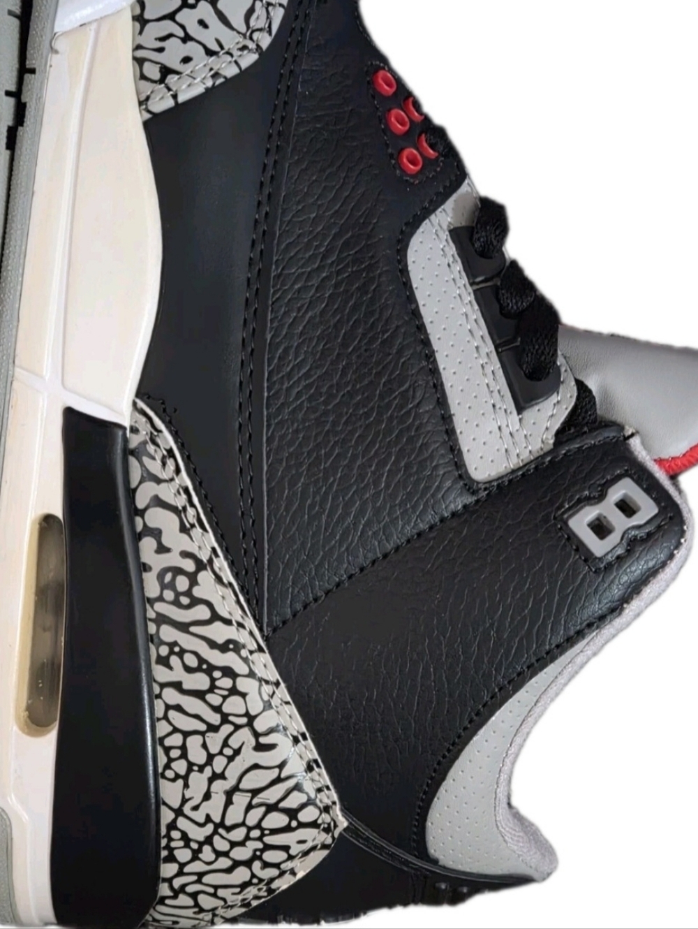Nike Air Jordan 3 Retro OG Black Cement DN3707-010 US Men's 11 - Picture 13 of 17